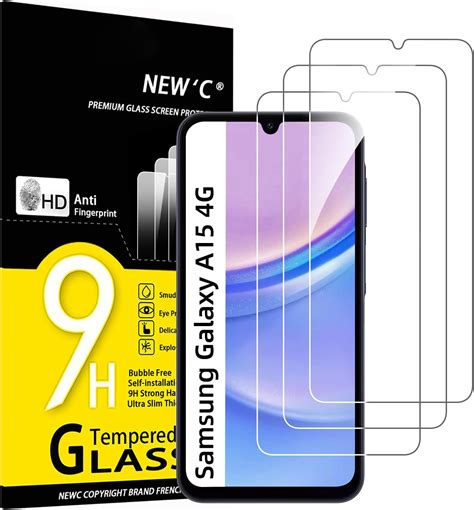 Newc 3 Pack Designed For Samsung Galaxy A15 5g 4g Screen Protector