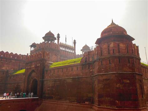 Colourful Old Architecture Inside Red Fort in Delhi India, Famous Red ...