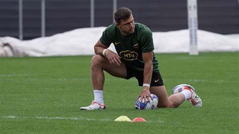 Springboks take part in one of their final training sessions before ...