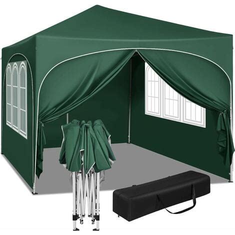 Woltu Gazebo Pieghevole Da Giardino Gazebo Impermeabile Pop Up Da X M