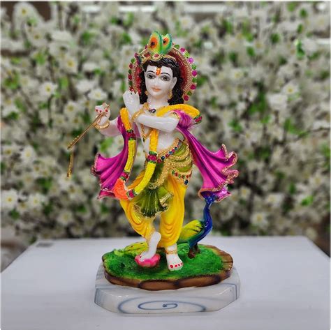 Standing Krishna Statue In Resin Krishna Idol Hindu Thailand Ubuy