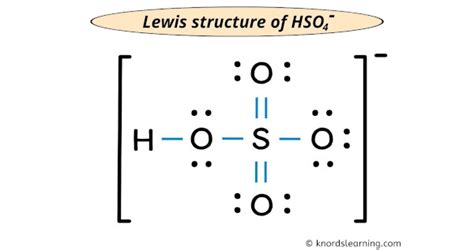 Lewis Structure Of Hso4 With 6 Simple Steps To Draw