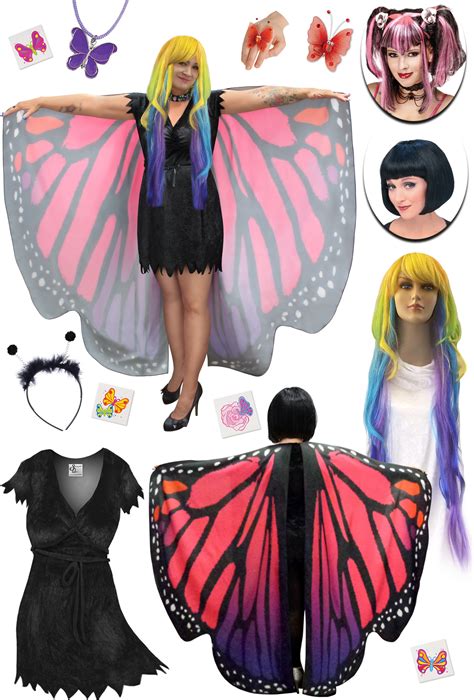 Sale Plus Size Pink Butterfly Fairy Halloween Costume Lg Xl 0x 1x 2x 3x 4x 5x 6x 7x 8x 9x