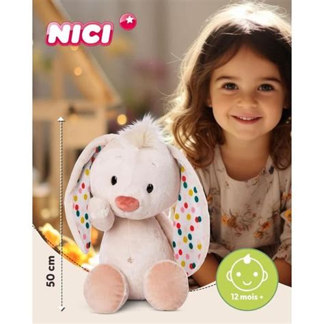 Doudou Lapin Cr Me Cm Douce Et Durable Mignonne Peluche C Liner