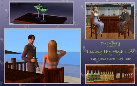 Mod The Sims Updated Bamboo Tiki Bar W Drinkable Servable