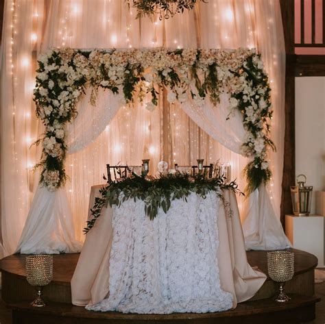 Head Table Backdrop Brides Table Head Table Decor Sweetheart Table