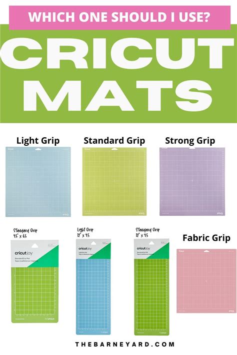 Cricut Cutting Mat Which Mat Should I Use The Barne Yard Cricut Mats