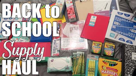 Walmart Back To School Supply Haul School Supplies 2019 1st And 2nd