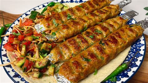 Turkish Chicken Adana Kebab Original Recipe With Homemade Skewers Without Grill Gj Sweet And