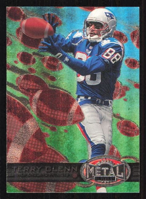 1997 Metal Universe Terry Glenn Card 1 New England Patriots Football