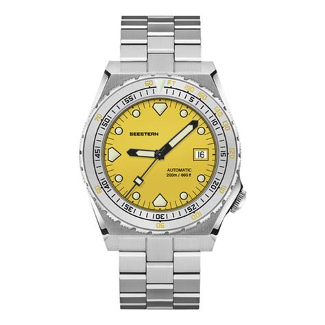 Seestern Sub T Yellow Nh Sapphire Lume M Diver Diving