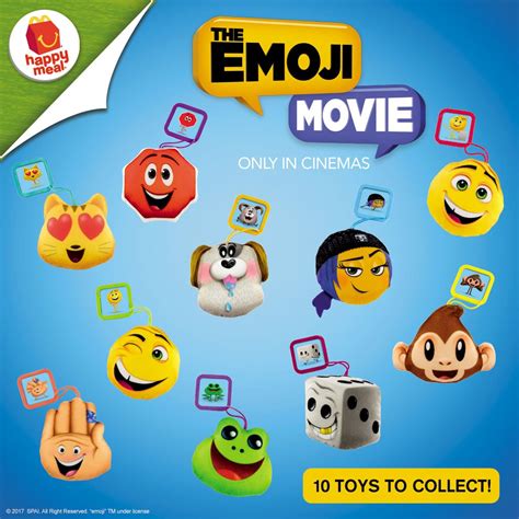 Collect All Mcdo Emoji Movie Happy Meal Toys Pskmc