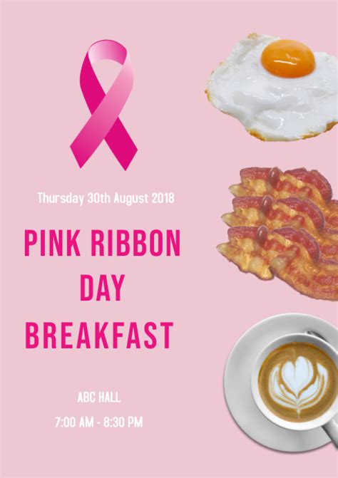 Copy Of Pink Ribbon Day Breakfast Postermywall