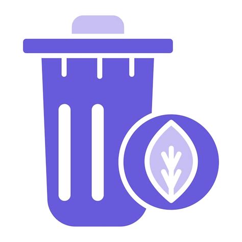 Premium Vector Eco Trash Bin Vector Illustration