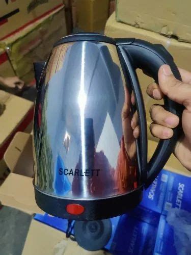 Stainless Steel Silver Scarlet Electric Kettle Capacity Litre L At