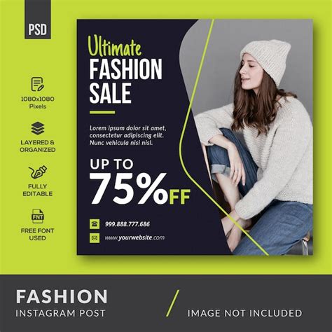 Premium Psd Fashion Instagram Post