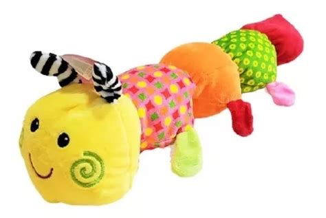 Gusano Peluche Para Beb S Cienpies Cm Sonajero