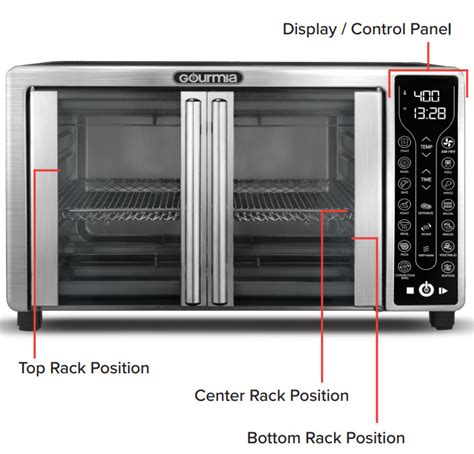 Gourmia Digital French Door Air Fryer Oven User Manual