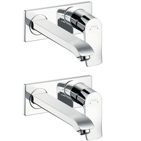 Juego de 2 mezcladores empotrados de lavabo HANSGROHE Metris 225 mecánico