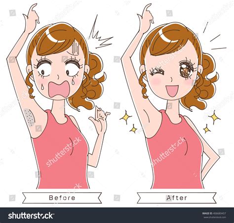 Armpit Hair Woman Stock Vector 406689457 Shutterstock