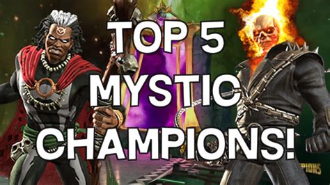 Top 5 Mystic Champions Patch 1201 Marvel Contest Of Champions Youtube