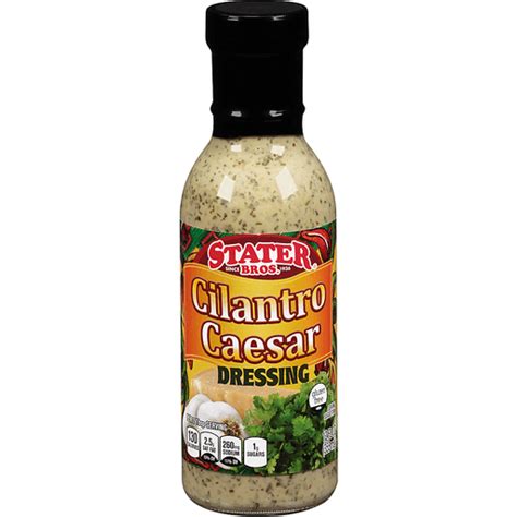 Stater Bros® Cilantro Caesar Dressing 12 Fl Oz Glass Bottle Shop Priceless Foods