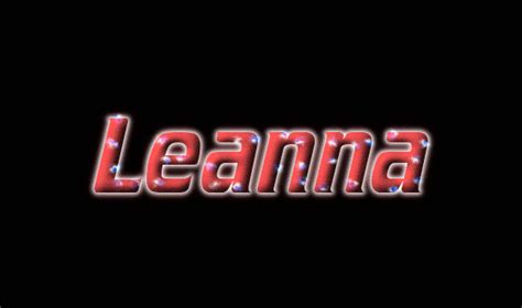 Leanna Logo Free Name Design Tool From Flaming Text