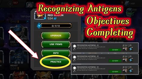 Daily Recognising Antigens Objectives Completingmarvel Contest Of Champions Youtube