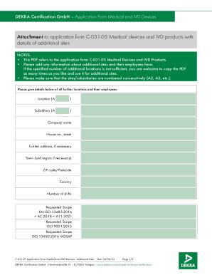 Fillable Online Questionnaires Application Forms Medical Devices