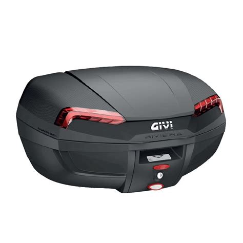 Bauletto Monolock Givi E Riviera Litri Catarifrangenti Rossi