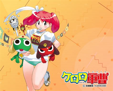 Keroro Hinata Natsumi Giroro Kururu And Tamama Keroro Gunsou