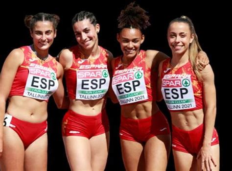 LA BURGALESA EVA SANTIDRIAN PLATA EN EL RELEVO 4X100 DEL EUROPEO SUB