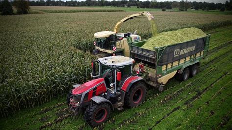 Mais Krone Big X Massey Ferguson S Loonbedrijf Beute