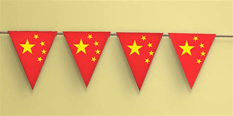 China Flag Bunting Teacher Made Twinkl