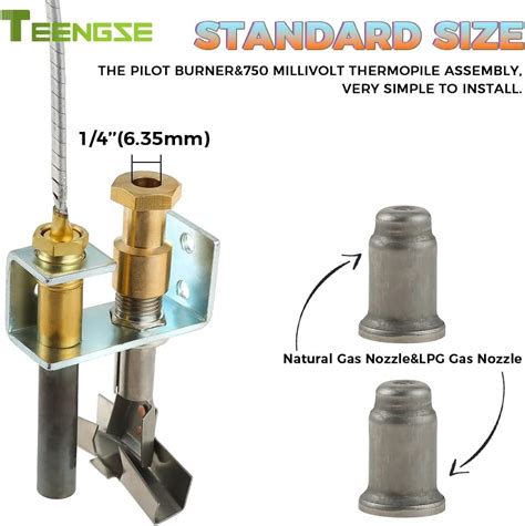 Buy TEENGSE Pilot Burner And 750 Millivolt Thermopile Assembly Own