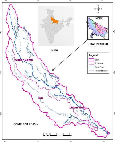 Location of the Gomti River Basin | Download Scientific Diagram