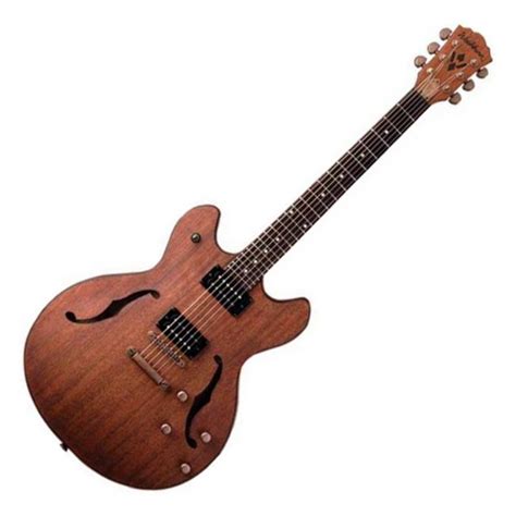 Washburn Hb32dm Hollow Body Guitar Distressed Matte At Gear4music