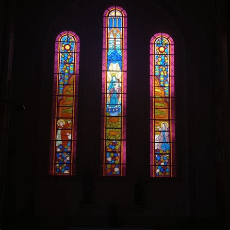 Vitral Feito Para A Par Quia Santu Rio Nossa Senhora Do Ros Rio