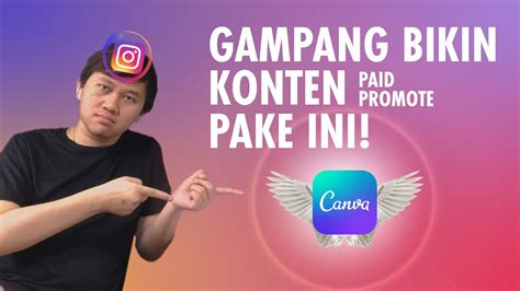 Cara Buat Konten Paid Promote Instagram Meggunakan Canva Youtube