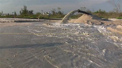 Sanibel Island Blind Pass Dredging Outflow Pipe 3 6 09 09 Youtube