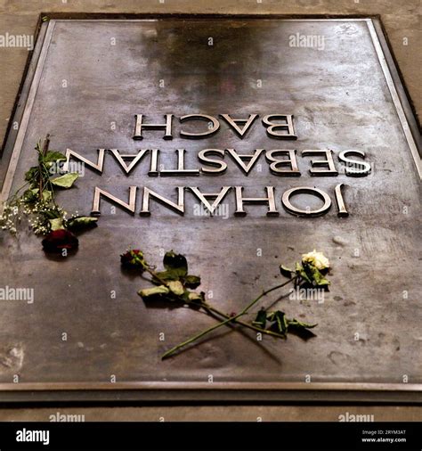 grave  johann sebastian bach thomas church leipzig saxony germany