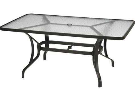 Glass Patio Dining Table With Umbrella Hole Patio Furniture