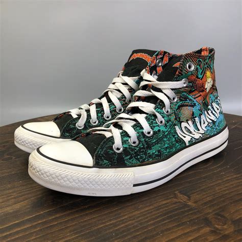 Converse Ctas Dc Comics Aquaman Mens Size 8 Blue High Top Shoes Sneaker