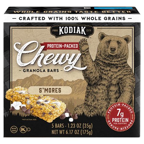 Kodiak Cakes Protein Packed Chewy S Mores Granola Bars 5 1 23 Oz 5 Ct