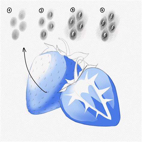 Comment dessiner une fraise un tutoriel étape par étape Artlex