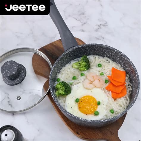 Jeetee Marble Stone Non Stick Saucepan Cm Cm Cm Large Capacity