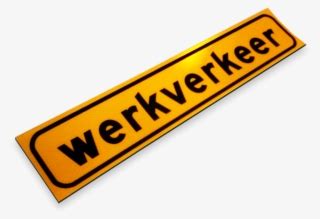 Magneetbord 800x200x1 5mm Geel Fluor Werkverkeer Sticker