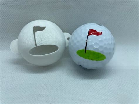 Custom 3d Printed Golf Ball Marker Silhouette Etsy