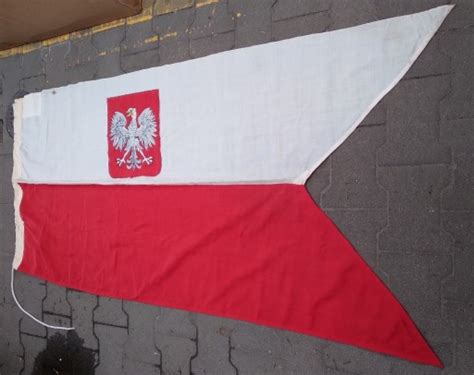 Bandera Marynarki Wojennej Prl Lata Te Gda Sk Licytacja Na