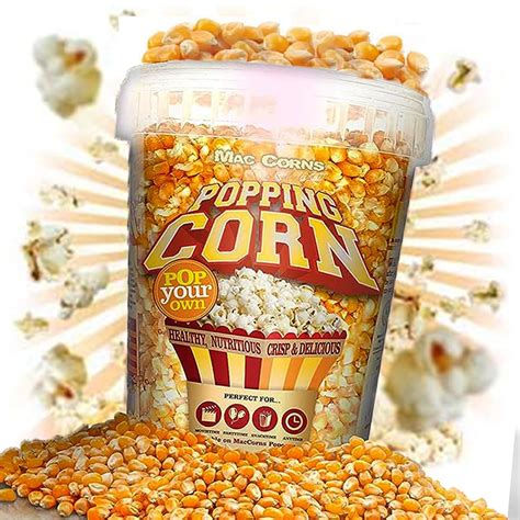 Buy Mac Corns Top Grade Usa Popping Corn 1ltr Tub American Free